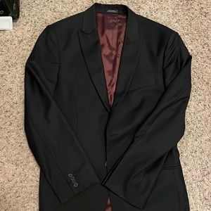 Black striped Express suit jacket